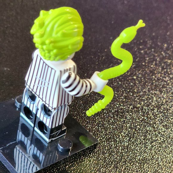 Beetlejuice Custom Mini Block Figure, Lego Style - Picture 3 of 7